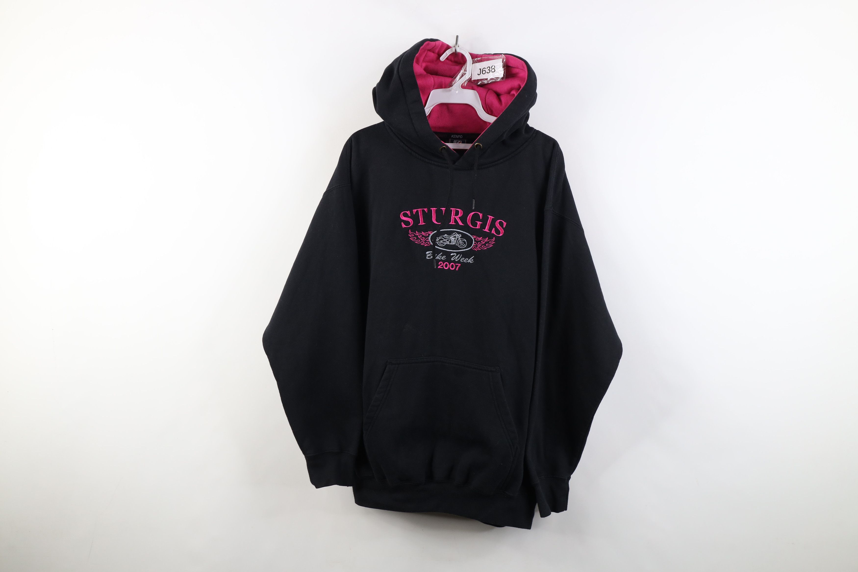 Vintage Vintage Y2K 2007 Week Tribal Motorcycle Hoodie Sweatshirt Size L / US 10 / IT 46 - 1 Thumbnail