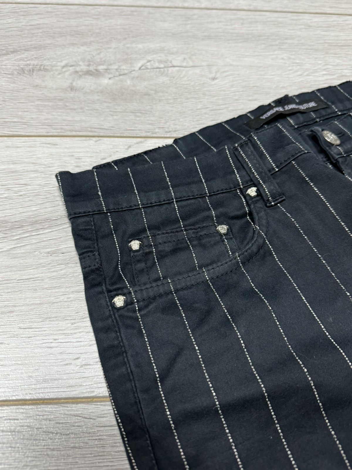 Versace Jeans Couture Versace medusa striped pants casual Size US 32 / EU 48 - 3 Thumbnail