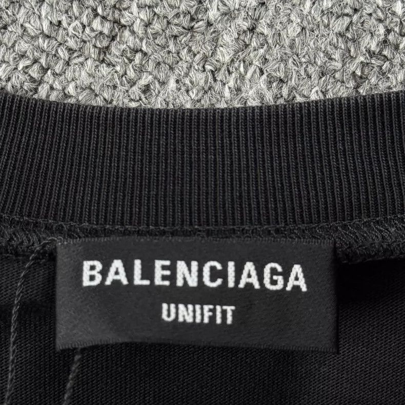 Balenciaga Black vintage flame short-sleeve