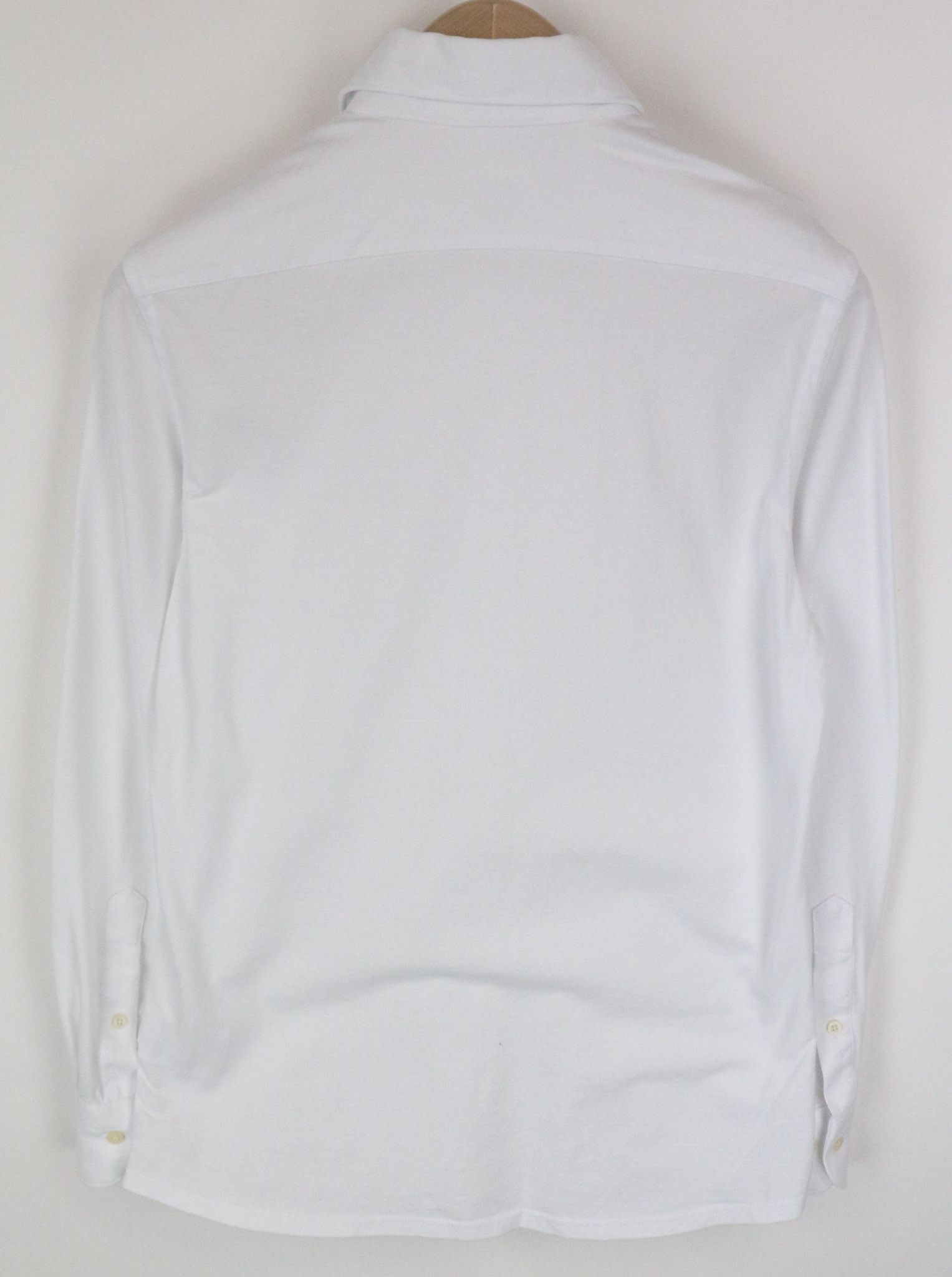 Suitsupply 37/38/14 1/2/15 Extra Slim White Cotton Polo 72677 Size 38R - 2 Thumbnail
