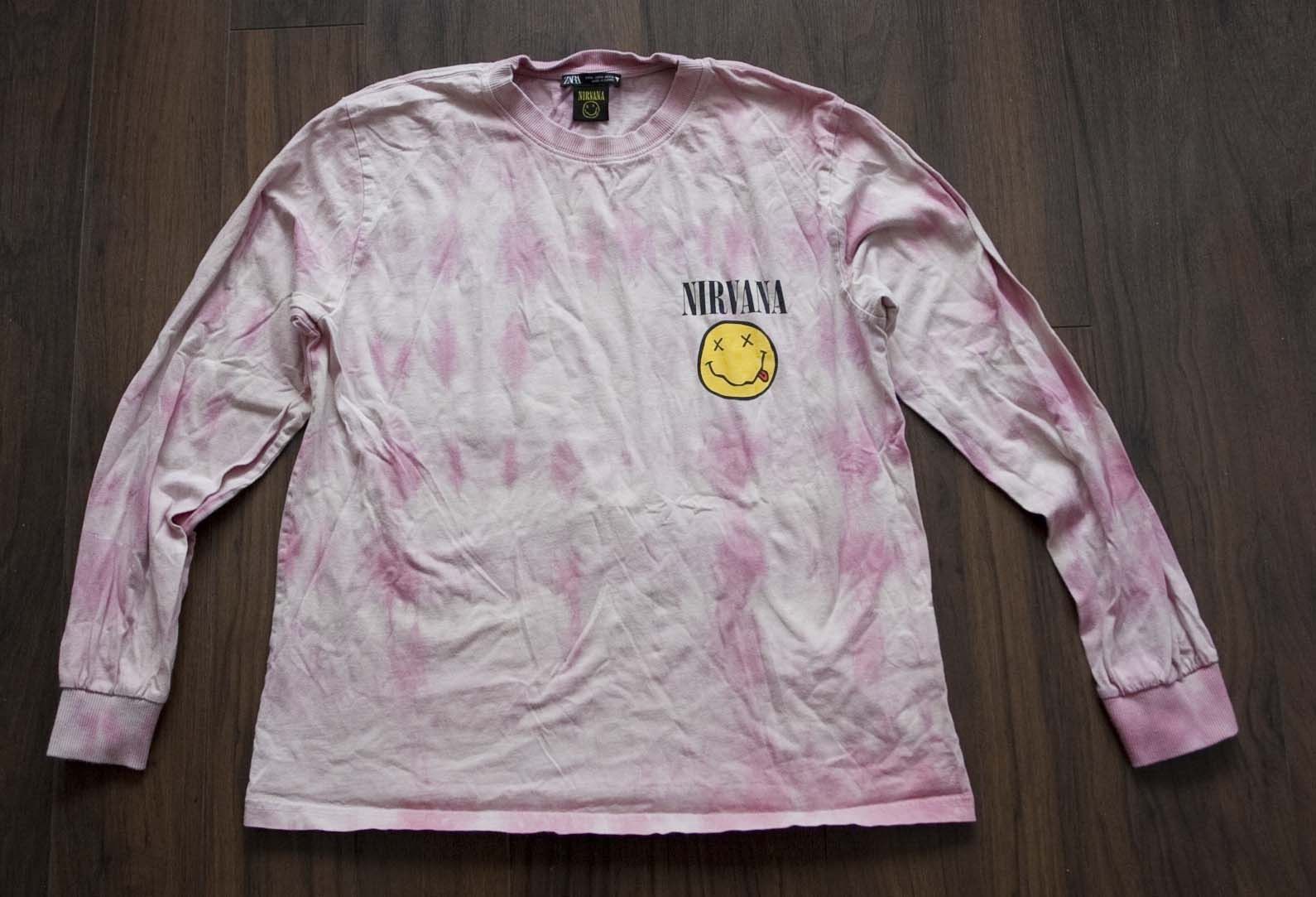 Nirvana smile Europe tie dye LS L
