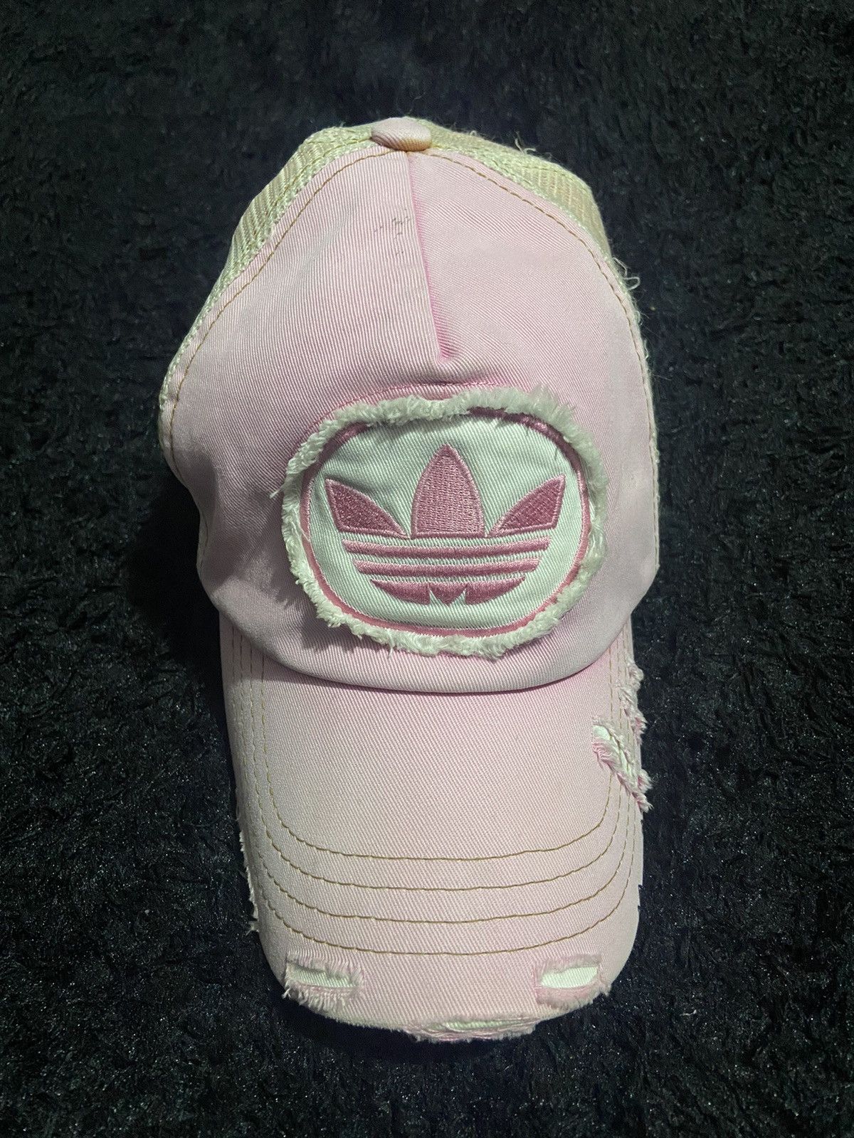 Adidas Vintage 90s ADIDAS trucker hat jaspo Size ONE SIZE - 2 Thumbnail