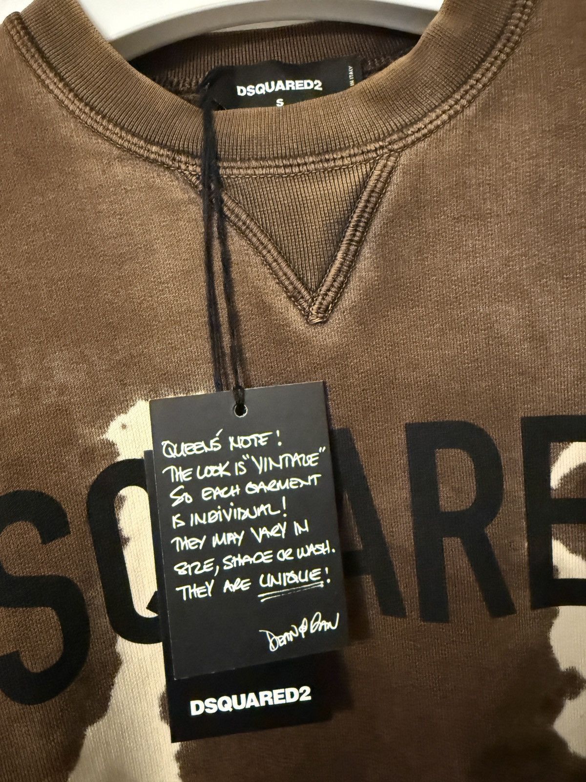 Dsquared2 Dsquared2 Brown And White Sweatshirt Small Size US S / EU 44-46 / 1 - 3 Thumbnail