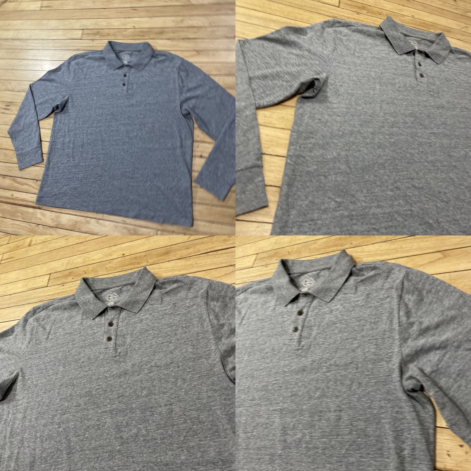 Vintage St. John's Bay Polo Mens XL Gray Jersey Stretch Polo XL Size US XL / EU 56 / 4 - 9 Thumbnail