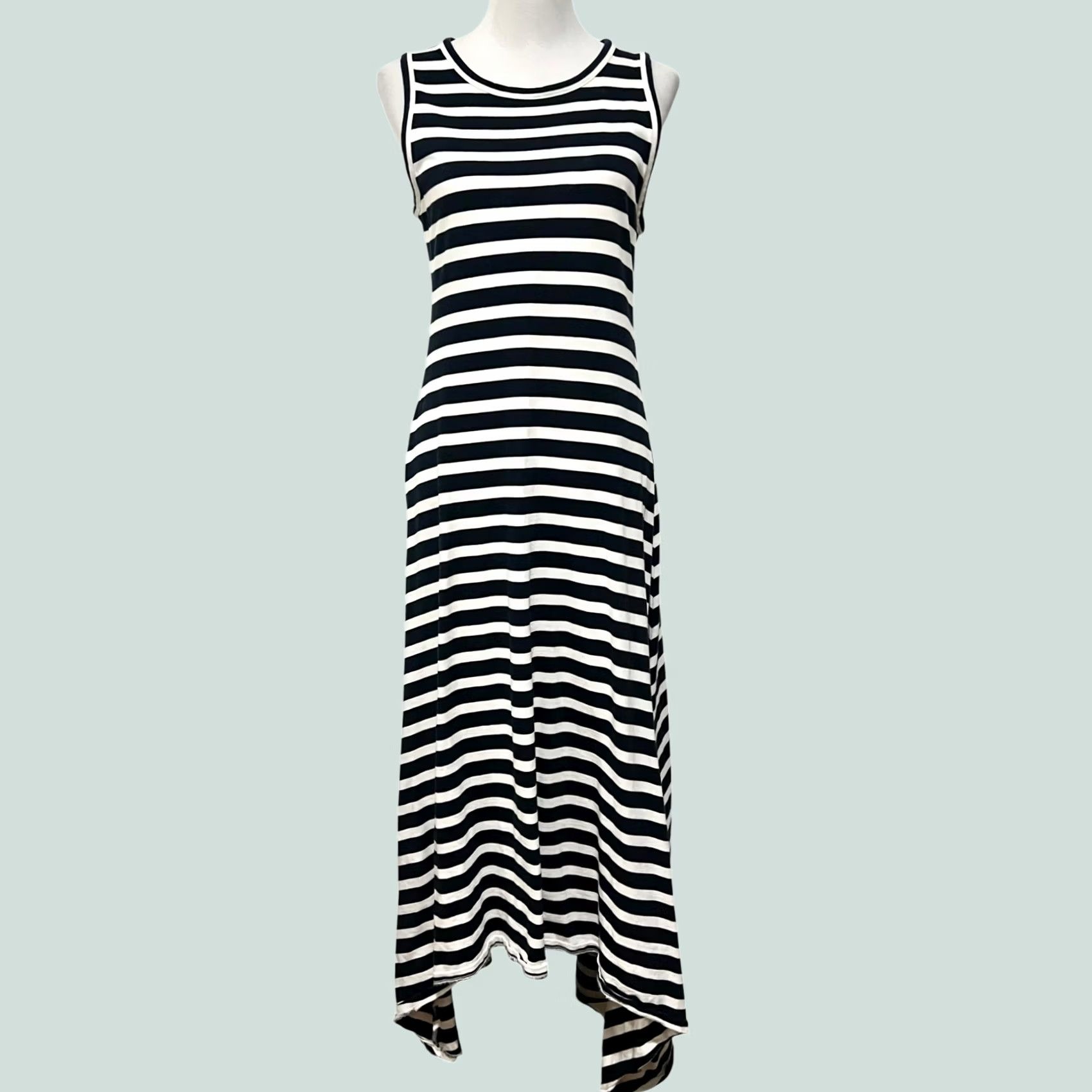 J.Crew J.Crew Maxi Dress Striped Sleeveless Navy White Sz PXXS Navy White Striped Maxi Dress Casual Travel Women Sleeveless Navy White PXXS Size S / US 4 / IT 40 - 1 Thumbnail