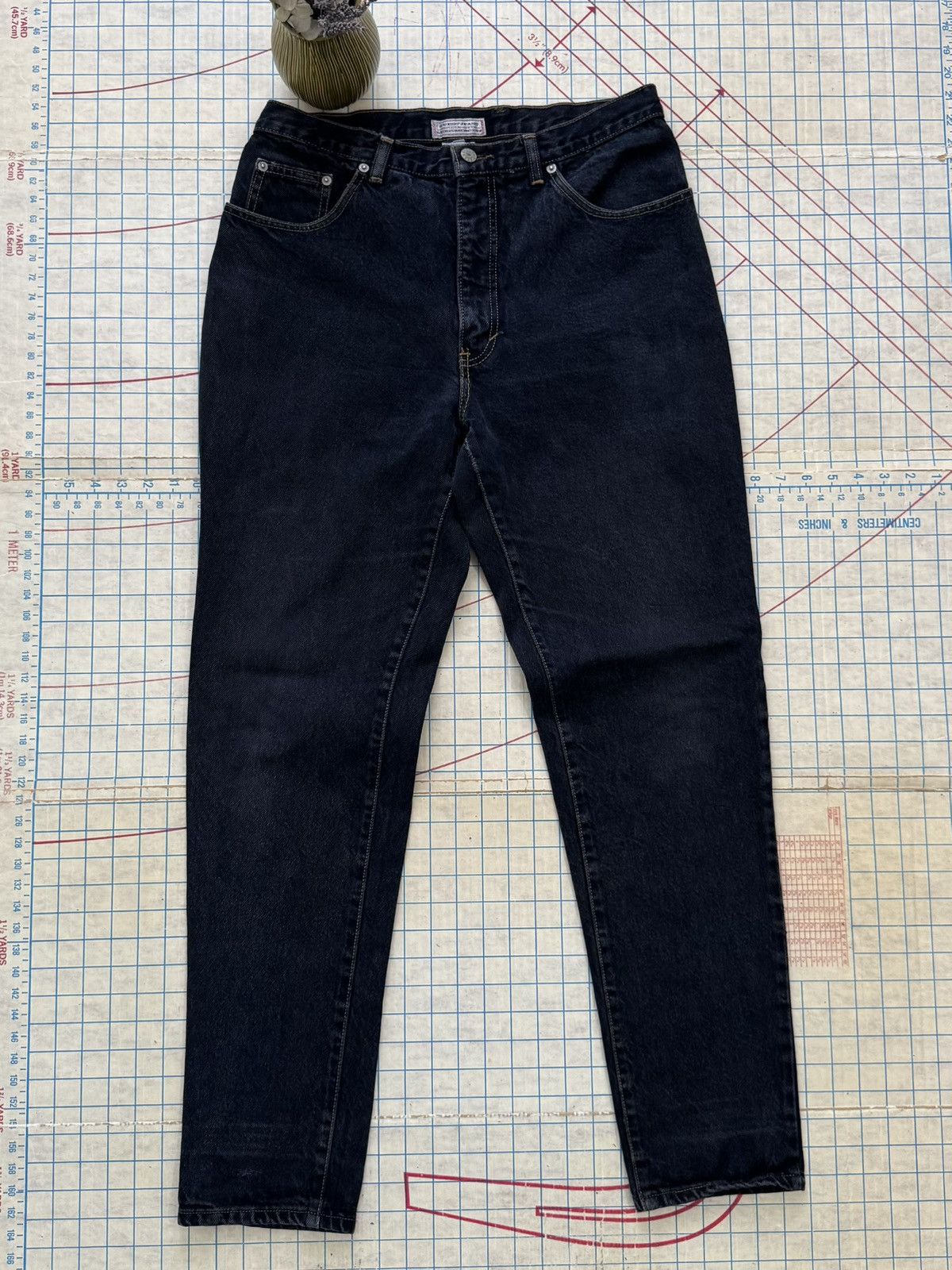 Guess Vintage 90’s Guess Jeans Dark Washed Tapered Leg Size 32x32 Size US 32 / EU 48 - 3 Thumbnail
