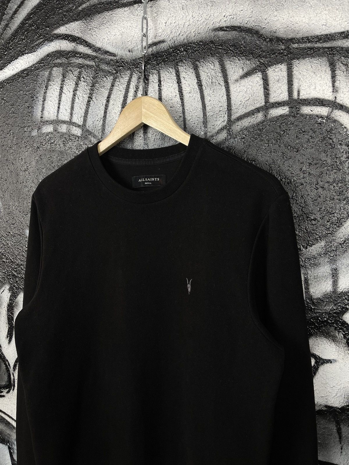 Allsaints All Saints Theo LS Crew Black Sweatshirt Men’s Size S Size US S / EU 44-46 / 1 - 3 Thumbnail