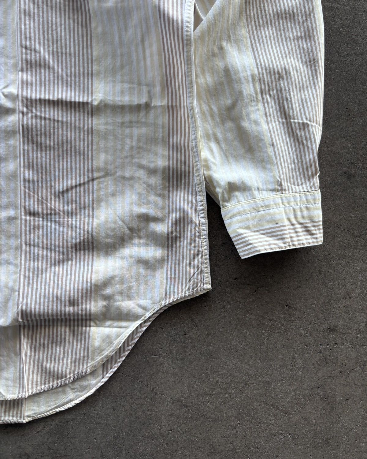 Issey Miyake × Japanese Brand Issey Miyake Design Studio Brown Button Up Shirt Size US L / EU 52-54 / 3 - 2 Thumbnail