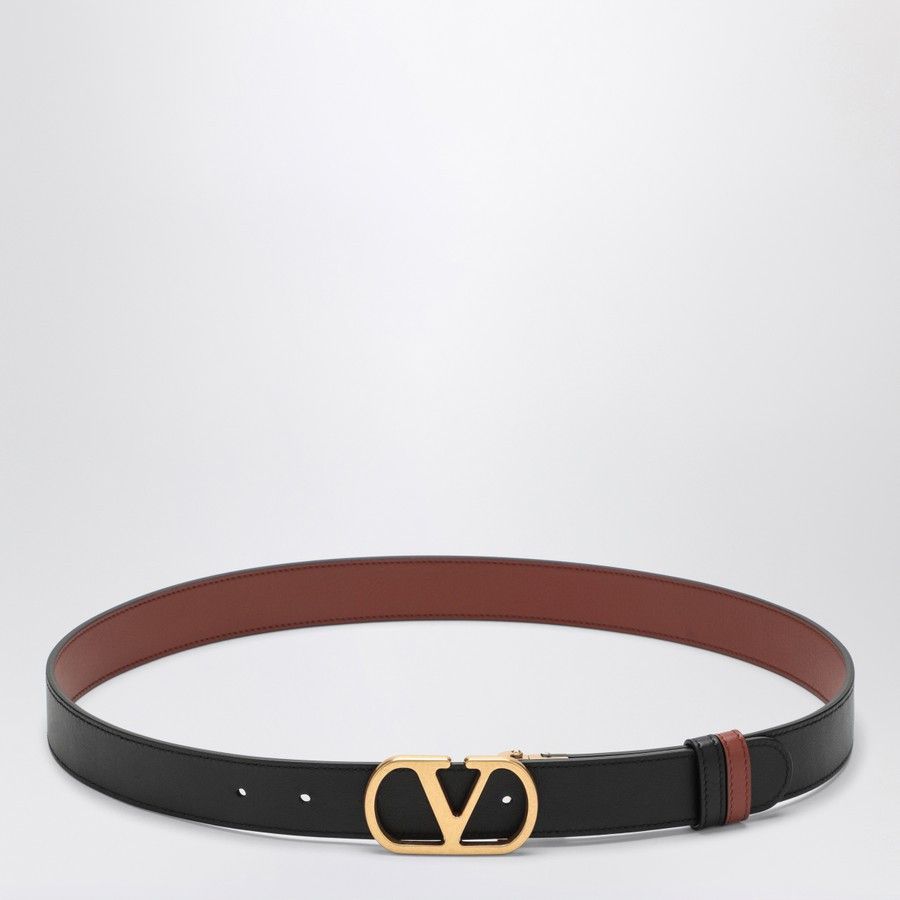 Valentino o1d2blof1025 Size: 100 / Reversible V Logo Signature Belt Size 40 - 4 Thumbnail