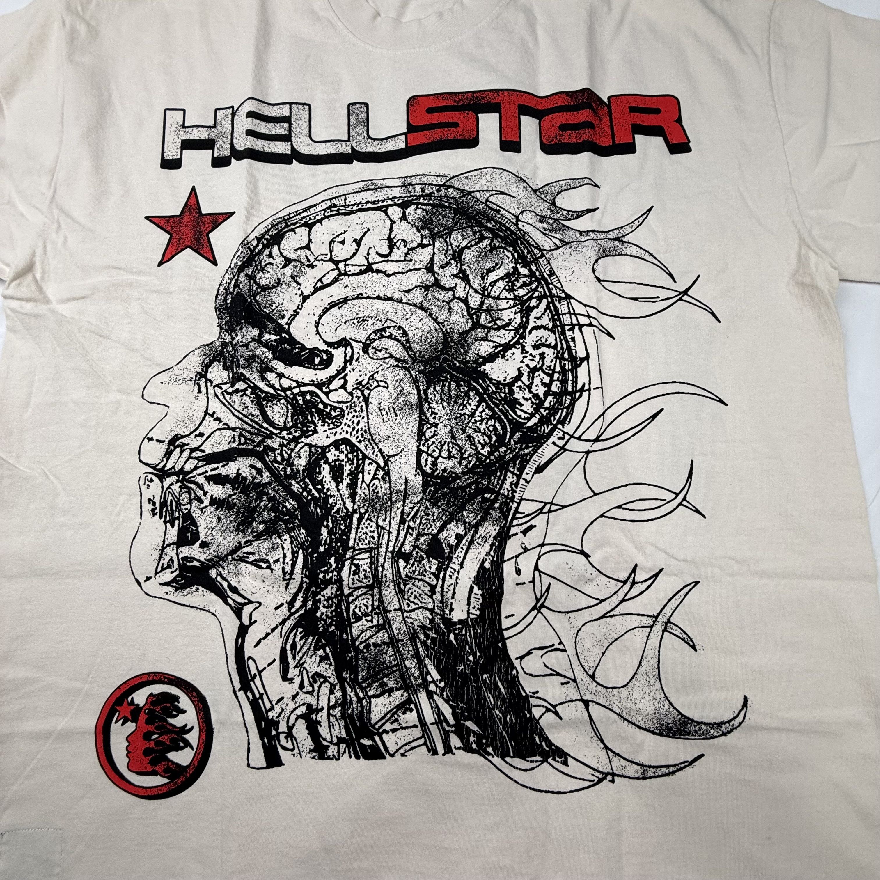 HELLSTAR Hellstar Overseas Fall 2023 Exclusive Brain Graphic T-Shirt Size US XXL / EU 58 / 5 - 2 Thumbnail