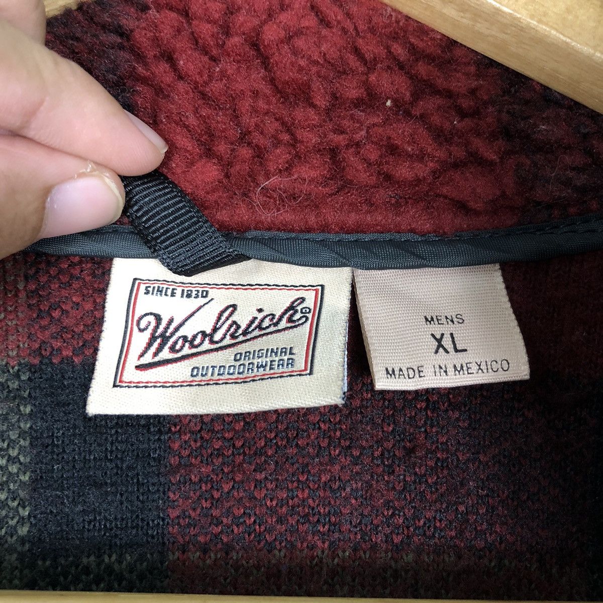 Woolrich Woolen Mills Vintage Woolrich Checkered Fleece Jacket Size US XL / EU 56 / 4 - 13 Thumbnail