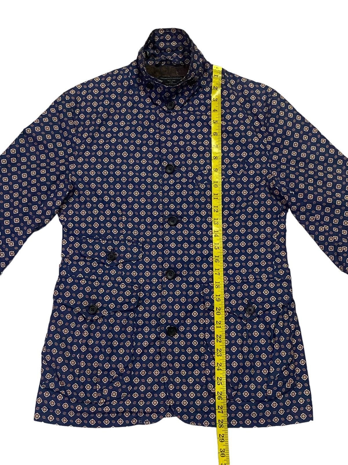 Engineered Garments Engineered Garments Navy Floral Multi-Pocket Jacket/Blazer Size S / US 4 / IT 40 - 5 Thumbnail