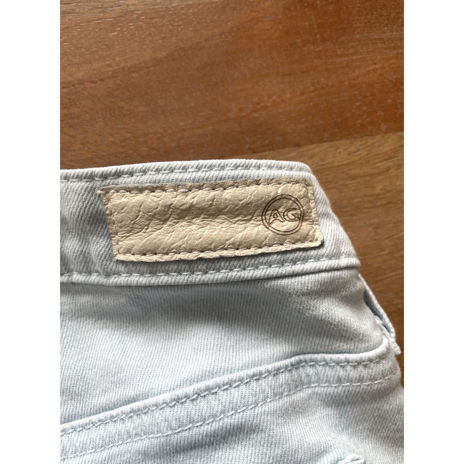 AQUA AG Adriano Goldschmied The Legging Ankle Super Skinny Women 25R Aqua MADE USA Jeans Blue 5-Pocket Logo Size 42" / US 20 - 6 Thumbnail