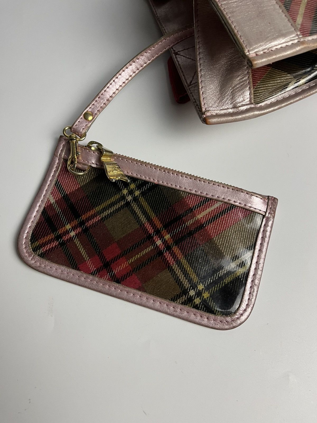 Vivienne Westwood Vivienne Westwood PVC Plastic Tartan Tote Bag with Pouch Size ONE SIZE - 14 Thumbnail