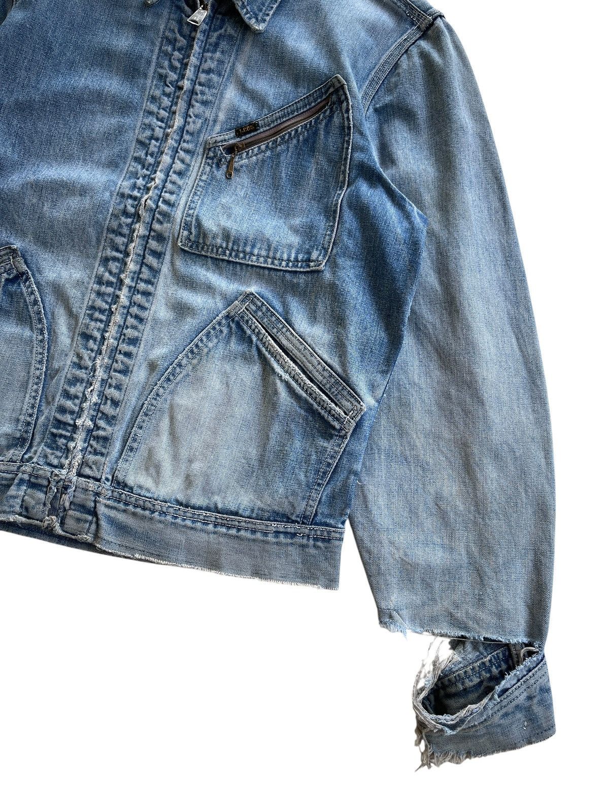 Lee Destroyed❗️70s Lee Jelt 91 B Distressed Jacket Size US L / EU 52-54 / 3 - 15 Thumbnail