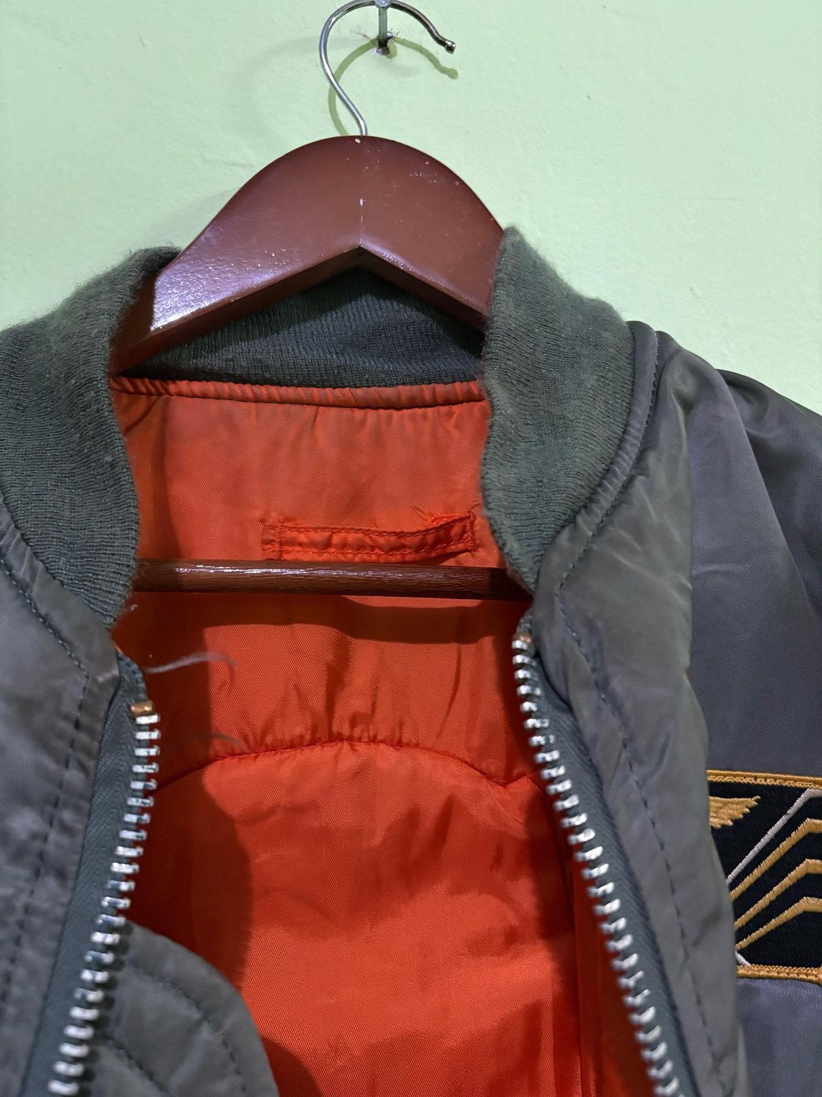 Alpha Industries × Vintage VTG Alpha Industries USS Midway MA-1 Flight Jacket US Navy Size US L / EU 52-54 / 3 - 4 Thumbnail