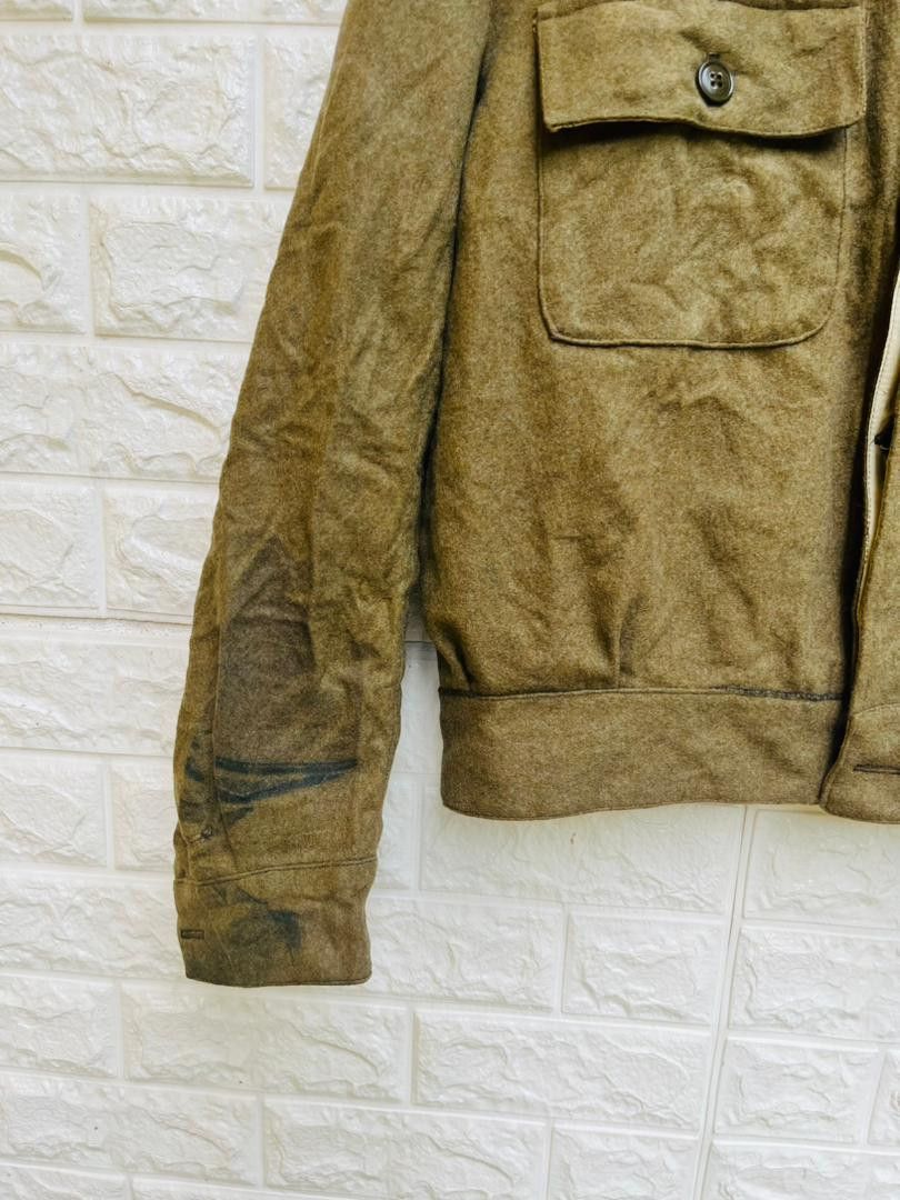 Japanese Brand × Vintage Vintage 40s Military Army Wool Jacket Designer Fashion Style Size US M / EU 48-50 / 2 - 8 Thumbnail