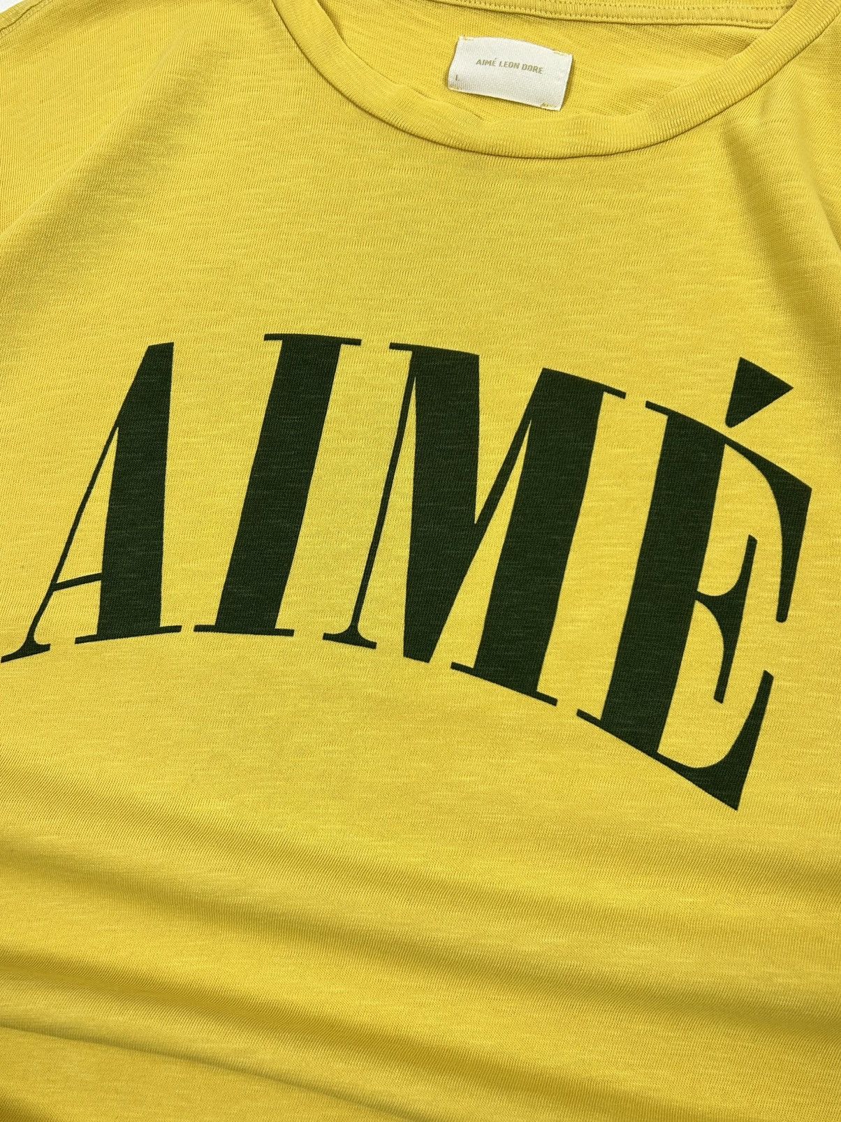 Aime Leon Dore Aimé Leon Dore AIME Logo Tee Yellow L Streetwear Essential Size US L / EU 52-54 / 3 - 7 Thumbnail