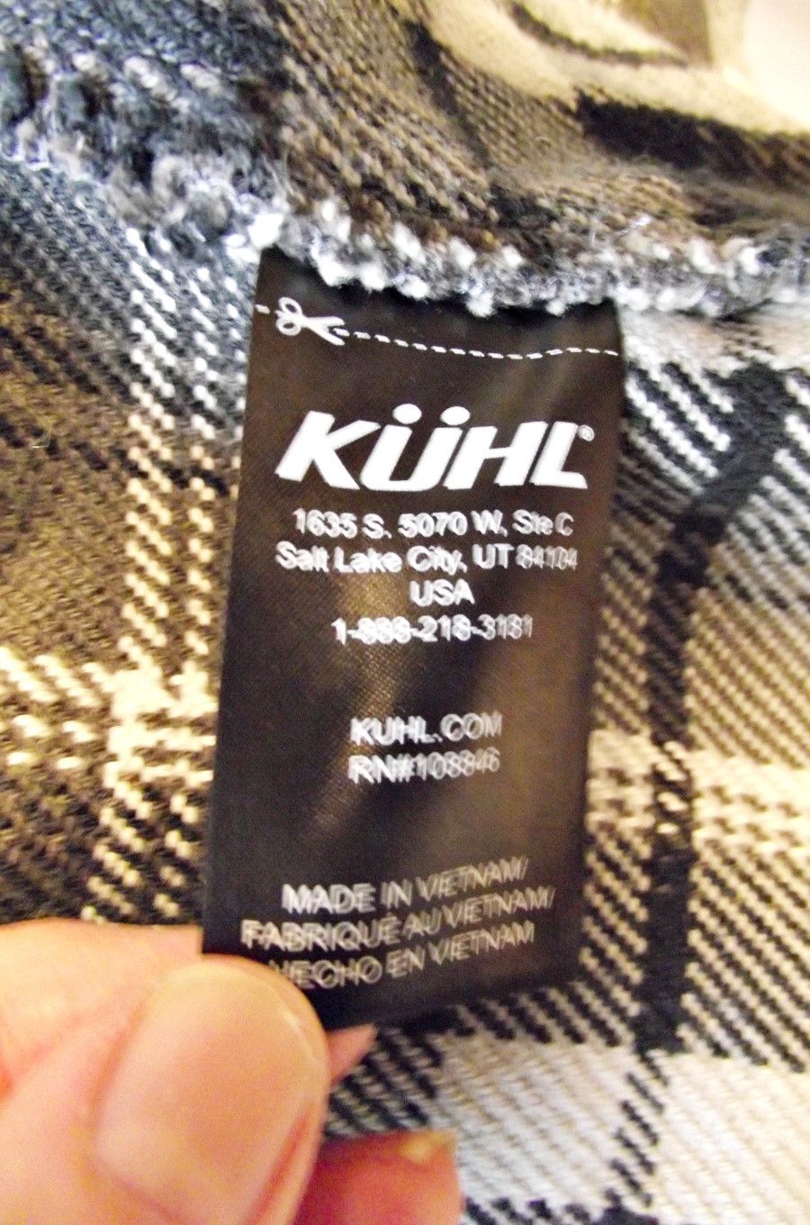 Kuhl KUHL Mens Disordr Heavyweight Flannel Shirt Black Plaid 7334 Size US L / EU 52-54 / 3 - 12 Thumbnail