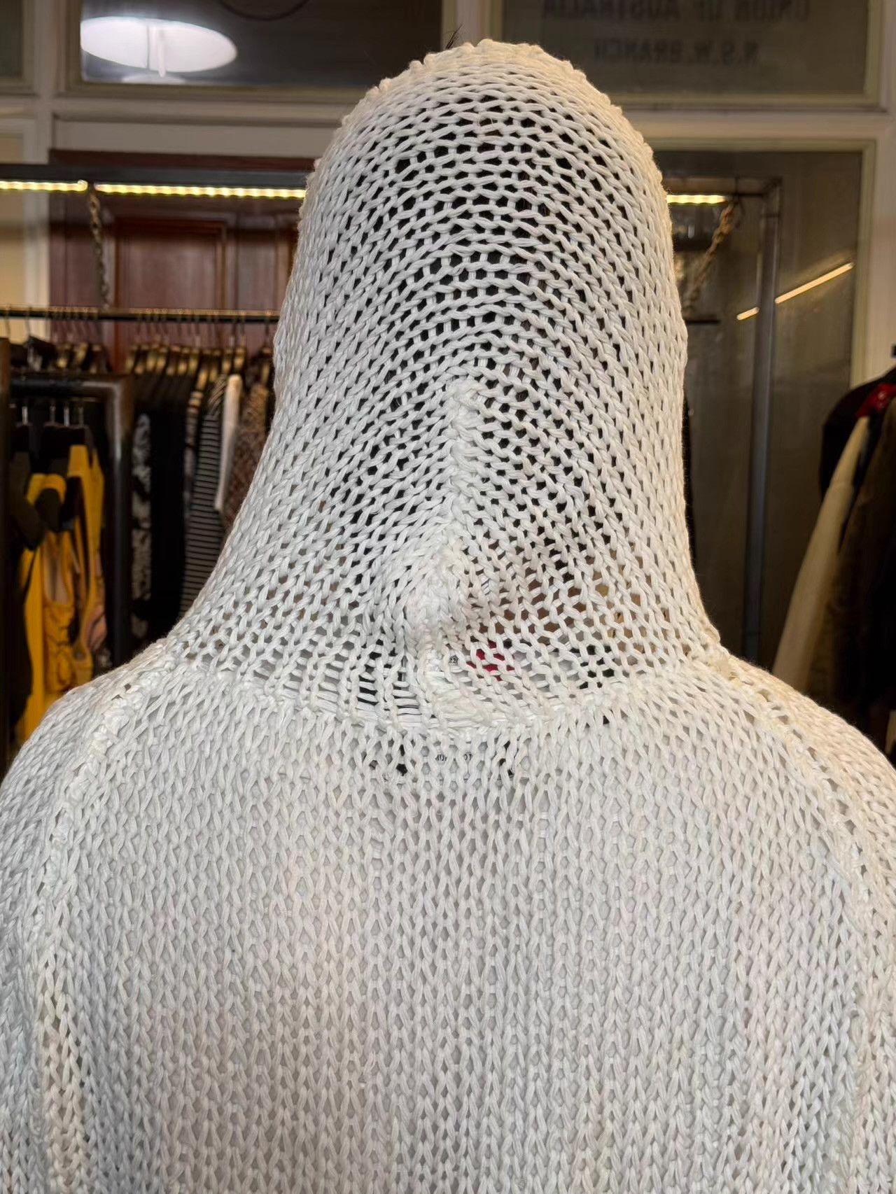 Diet Butcher Slim Skin Diet Butcher Slim Skin 11SS White Knitted Hoodie Ｑ25 Size M / US 6-8 / IT 42-44 - 3 Thumbnail