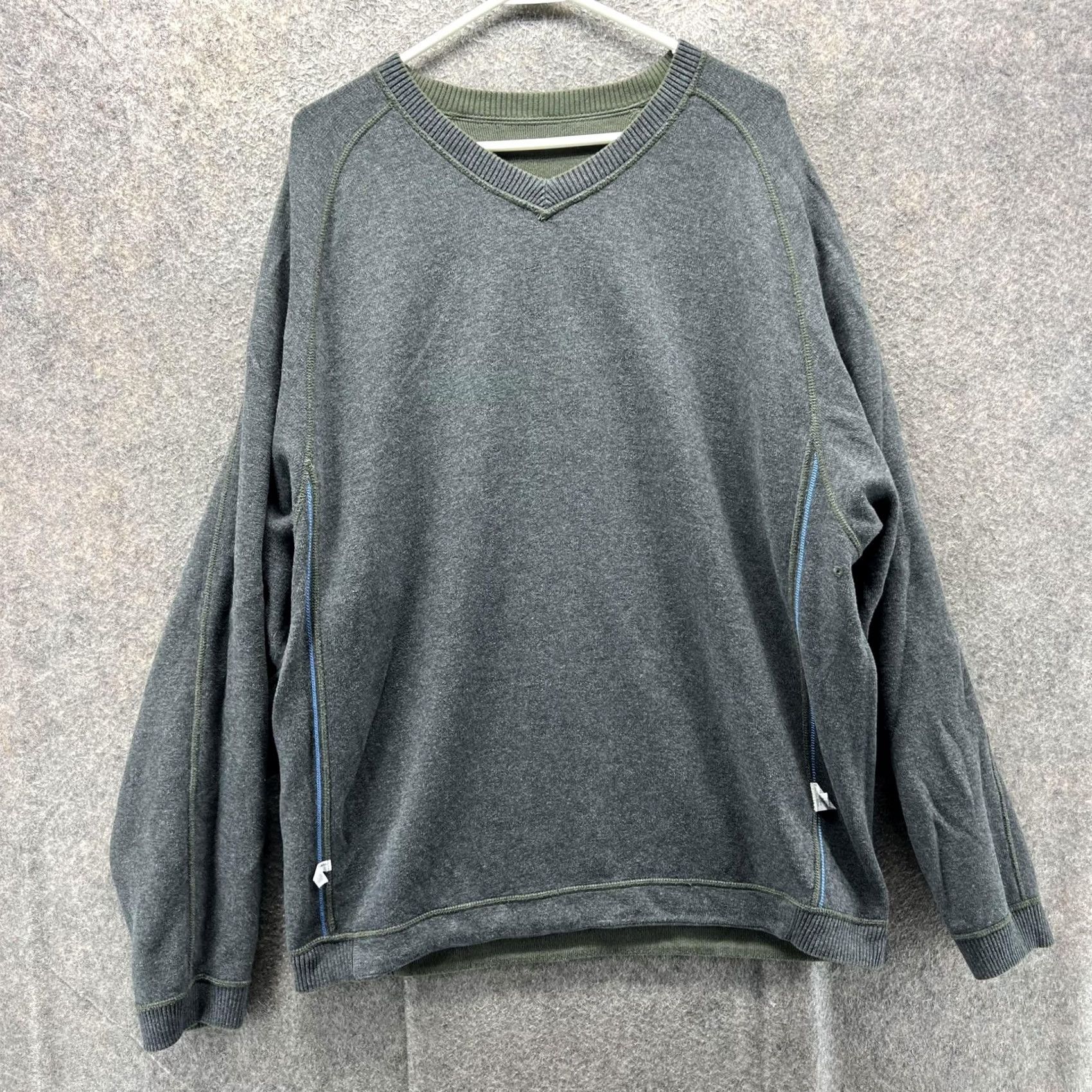 Tommy Bahama Tommy Bahama Sweater Mens XL Green V-Neck Pullover Knit Reversible Knit Pullover Casual Mens XL Green Tommy Bahama Sweater Size US XL / EU 56 / 4 - 3 Thumbnail