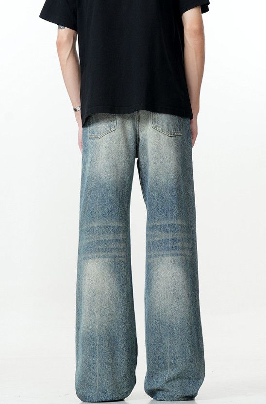 Japanese Brand American retro men's cleanfit simple loose flared jeans Size US 32 / EU 48 - 4 Thumbnail
