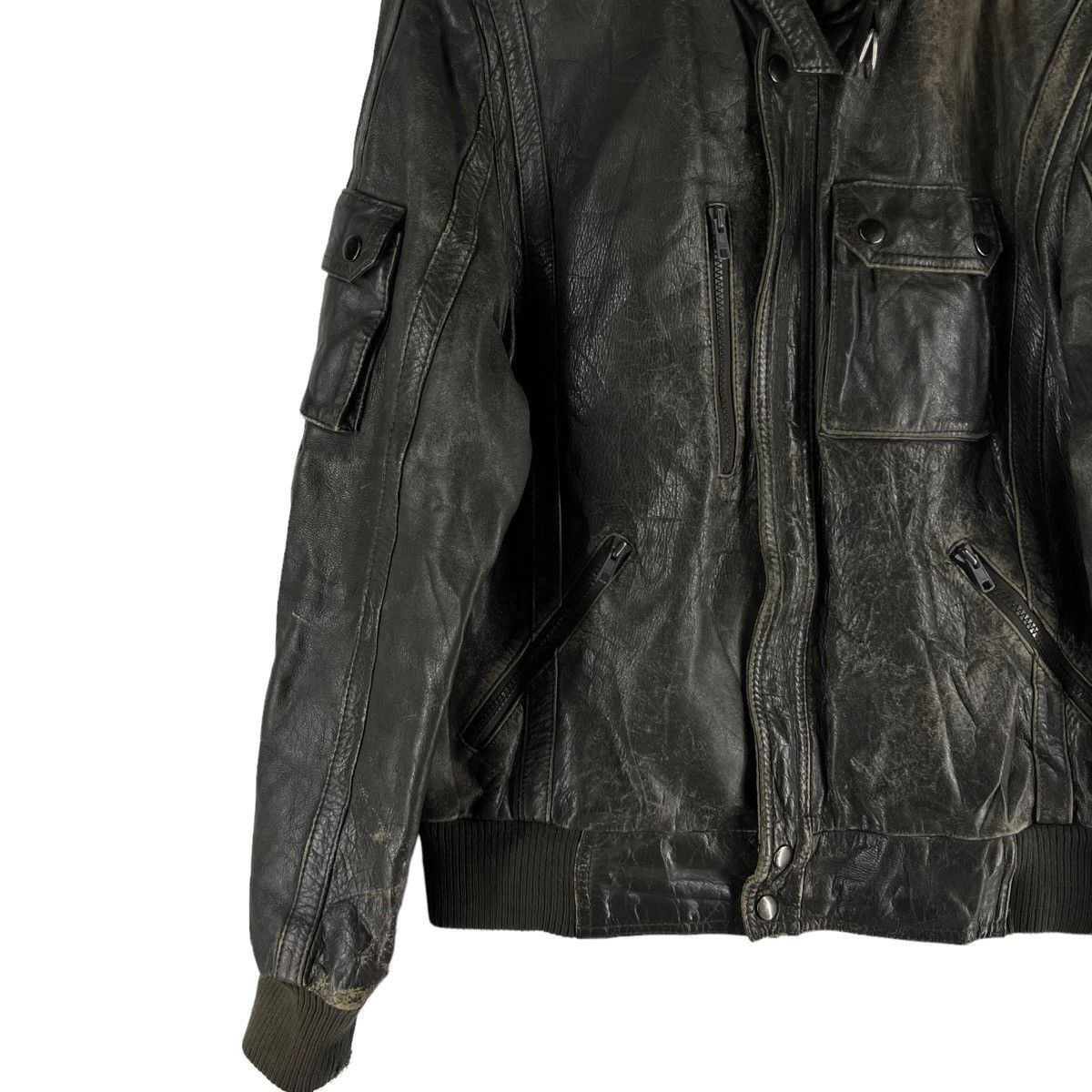 Japanese Brand 🔥VINTAGE BIKER LEATHER JACKET SIEINMARK JAPAN MADE Size US S / EU 44-46 / 1 - 3 Thumbnail