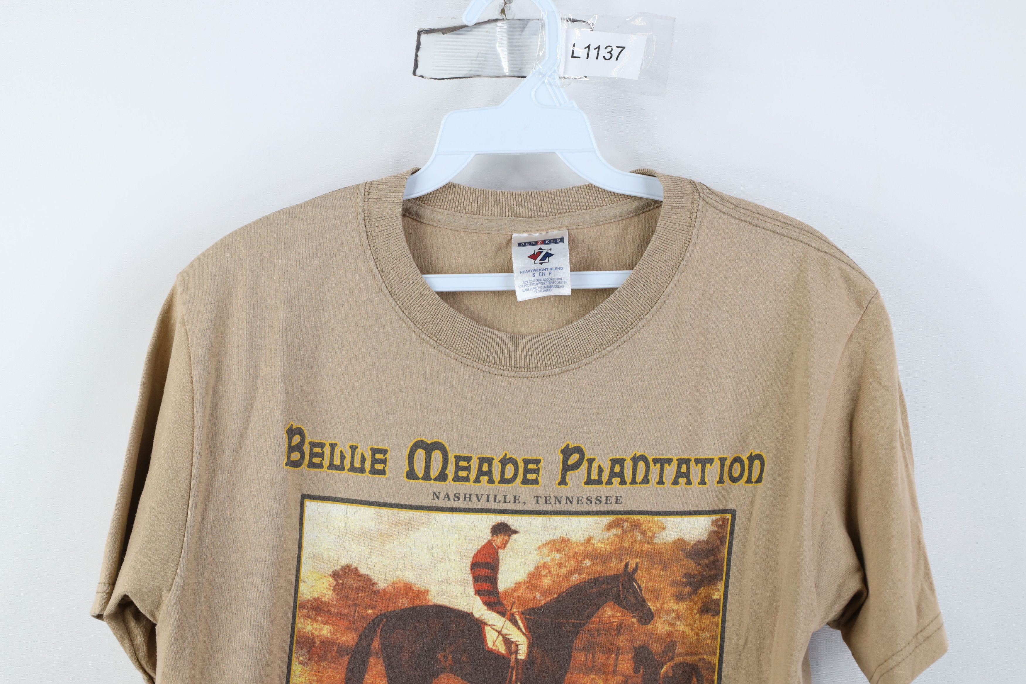 Vintage Vintage Belle Meade Plantation Iroquois Horse T-Shirt Size US S / EU 44-46 / 1 - 2 Thumbnail