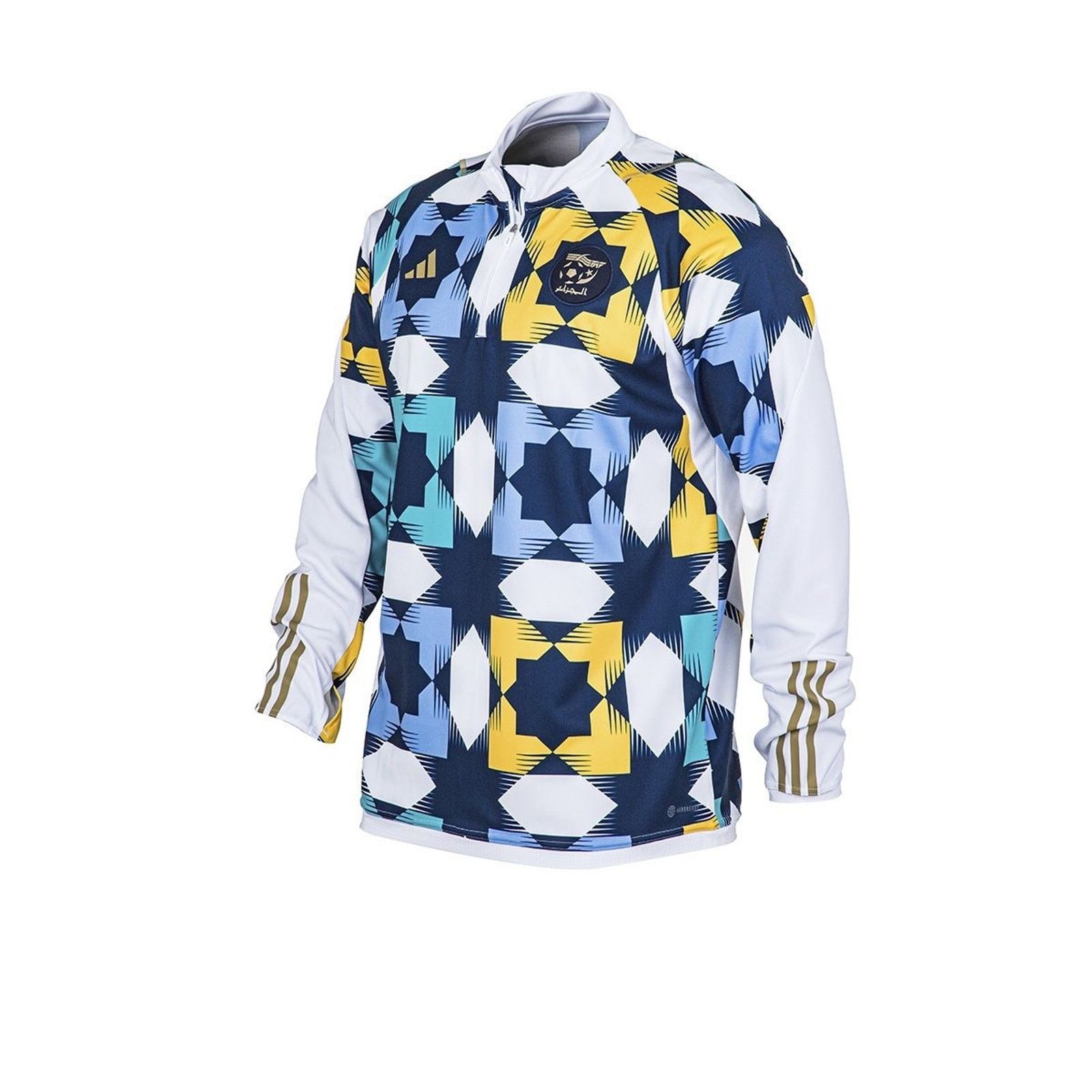 Adidas Algeria Soccer AEROREADY Adidas Quarter-Zip Jacket NWOT Med Size US M / EU 48-50 / 2 - 8 Thumbnail