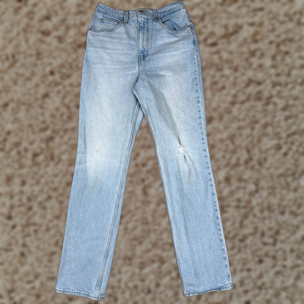 Levi's Levi's Women's Jeans 28 Blue Light Wash Denim Straight Fit High Rise 70s Retro Style Size 28" / US 6 / IT 42 - 1 Thumbnail