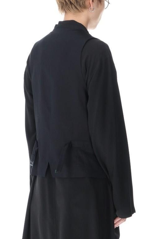 Yohji Yamamoto Yohji Yamamoto Pour Homme Wool 7BS Peak Lapel Tailored Vest Size US M / EU 48-50 / 2 - 9 Thumbnail
