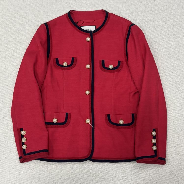 Gucci Gucci Gold Button Trim Blazer Size 44 Size M / US 6-8 / IT 42-44 - 1 Thumbnail