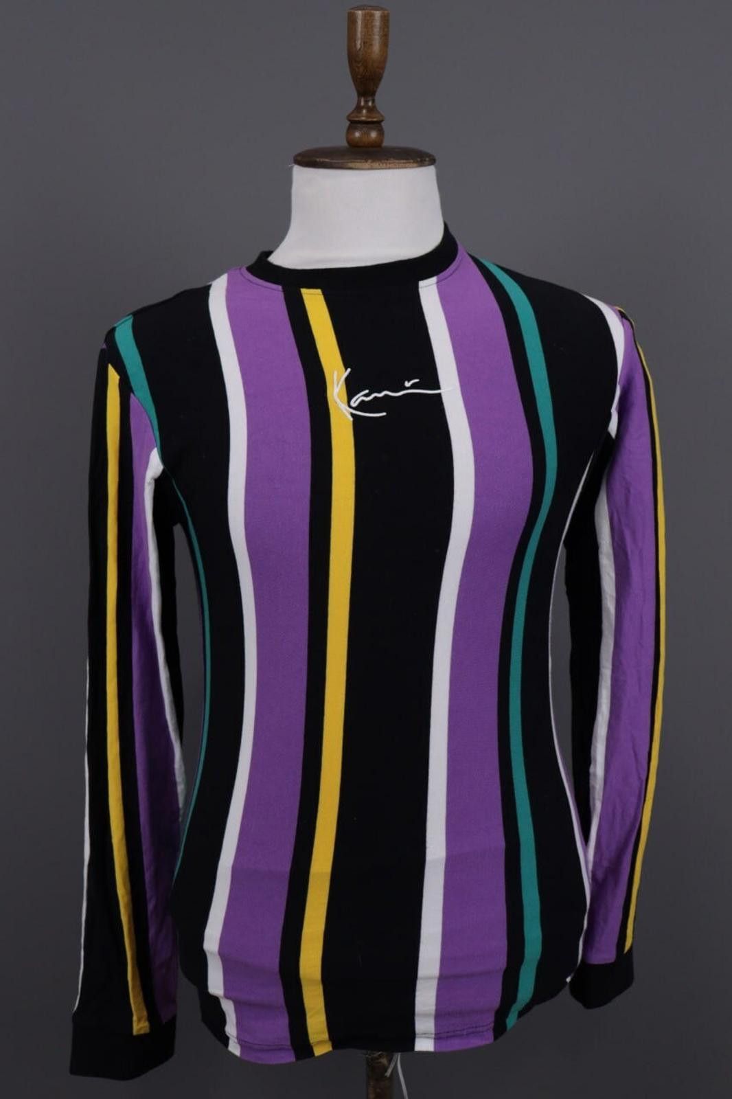 Karl Kani Karl Kani Multicolor Striped Center Logo Sweatshirt Size XS Size US XS / EU 42 / 0 - 1 Thumbnail