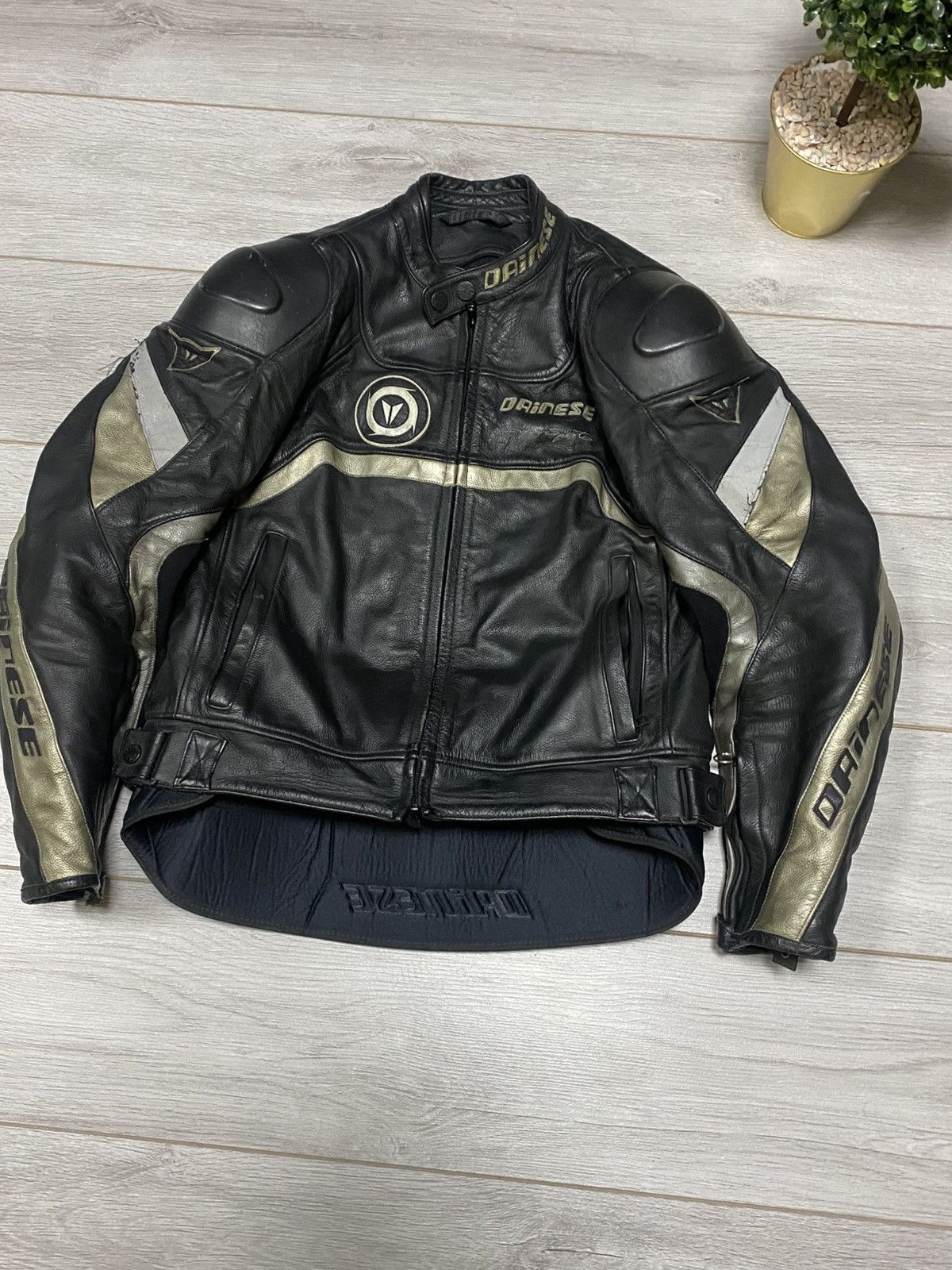 Dainese Dainese protection insulated big logo leather moto jacket Size US M / EU 48-50 / 2 - 3 Thumbnail