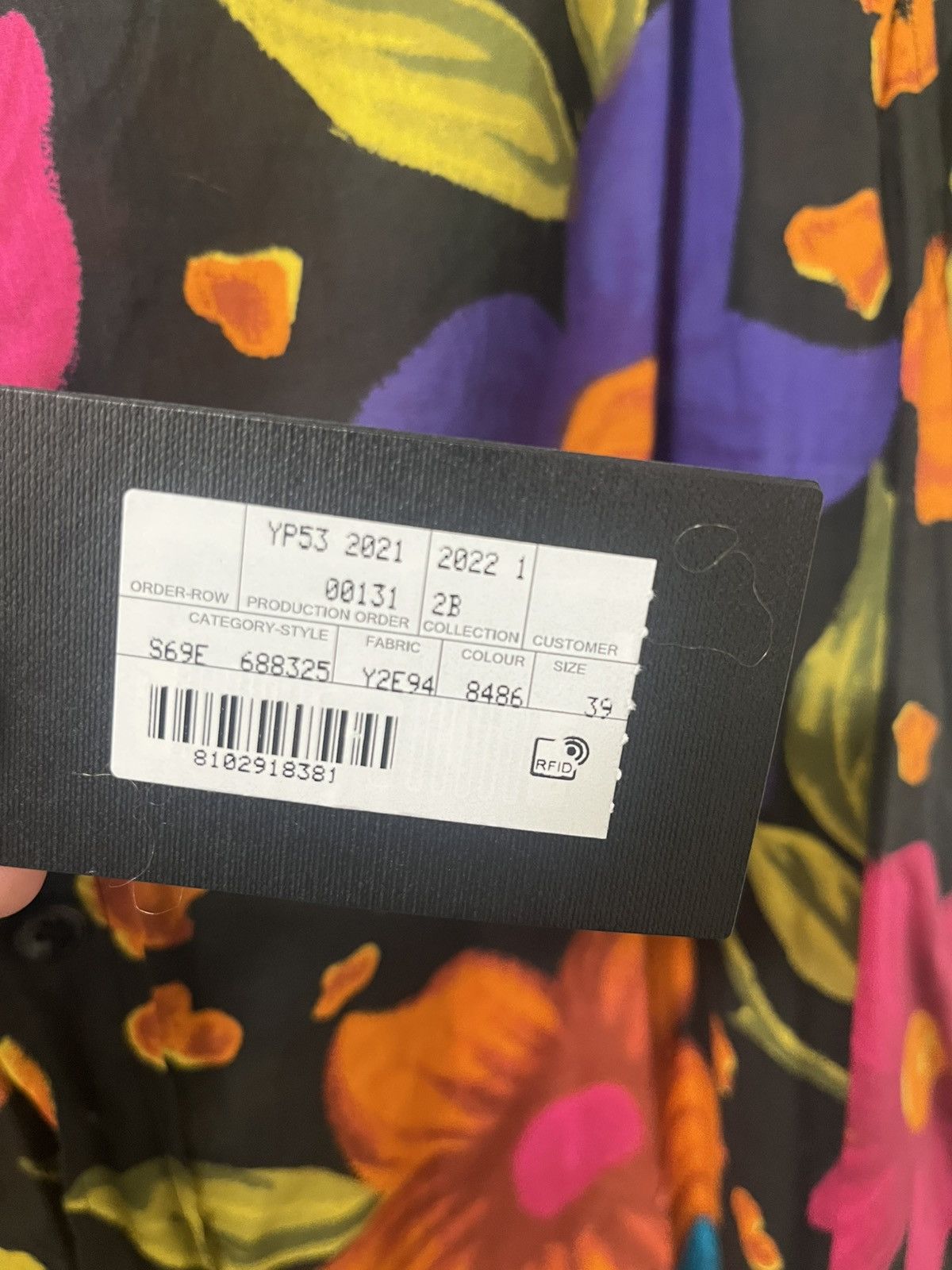 Saint Laurent Paris Saint Laurent Floral Shirt Sz 39/15.5 Size US M / EU 48-50 / 2 - 14 Thumbnail