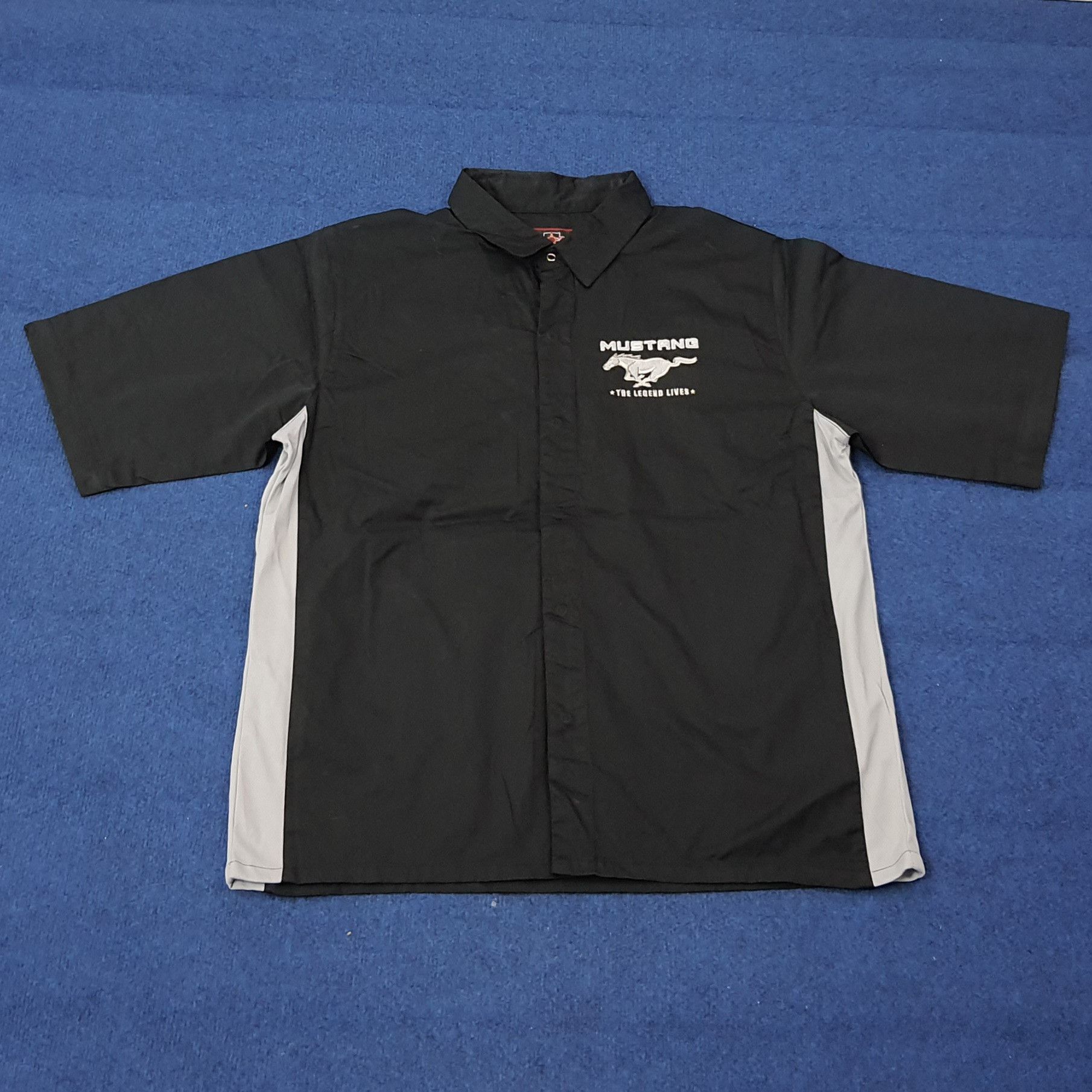 Ford Vintage Ford Mustang Embroidery Logo Work Shirt C267N11 Size US L / EU 52-54 / 3 - 3 Thumbnail