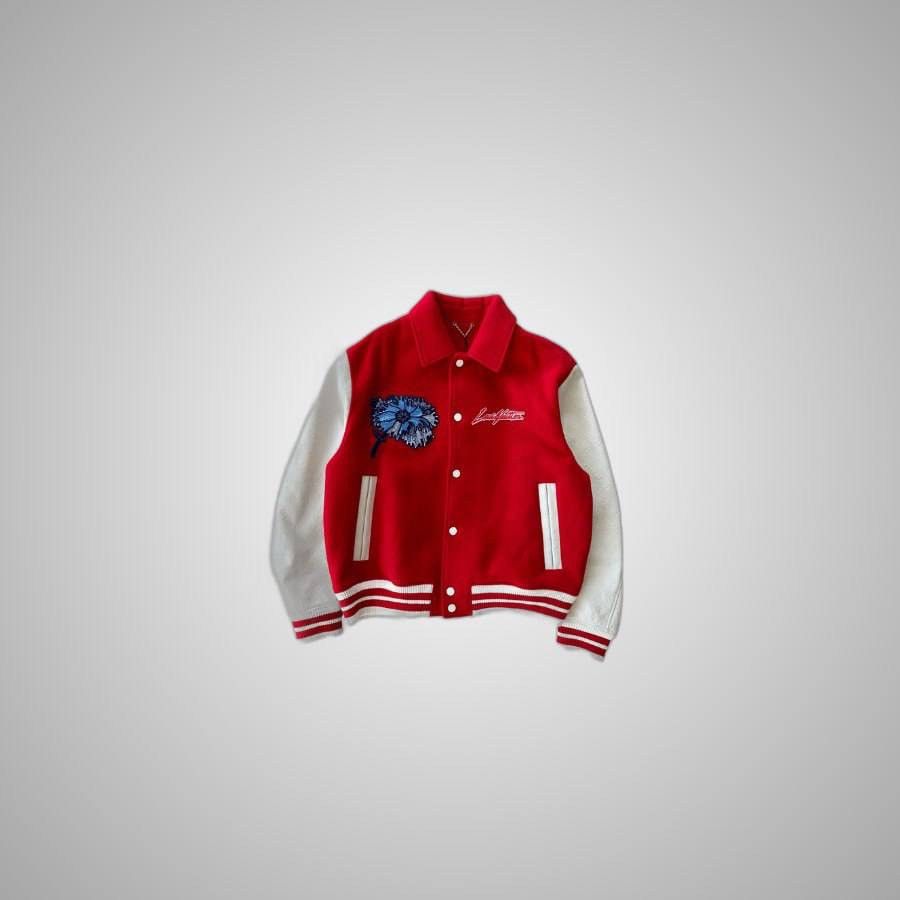 Louis Vuitton LOUIS VUITTON YAYOI KUSAMA RED & WHITE VARSITY JACKET Size US XXL / EU 58 / 5 - 1 Thumbnail