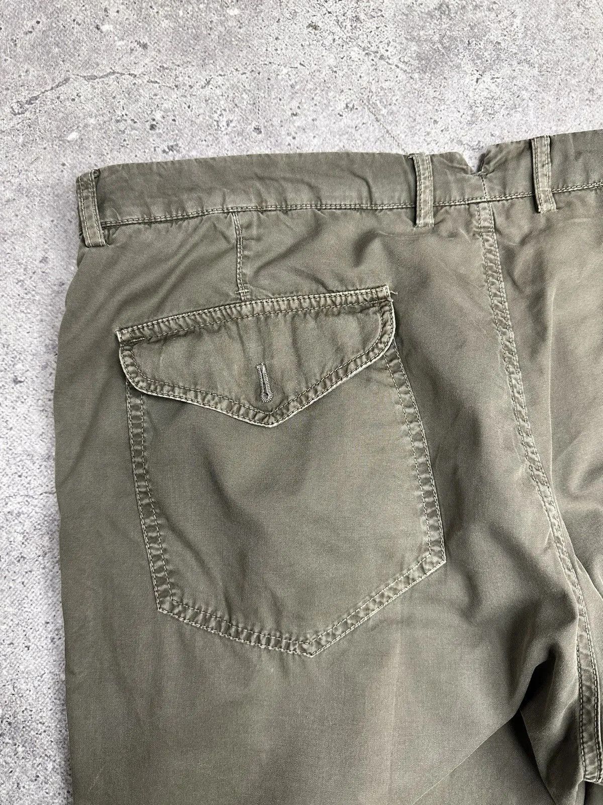 Vintage Brunello Cucinelli Men Leisure Relaxed Cargo Pants Grey XL Size US 34 / EU 50 - 14 Thumbnail
