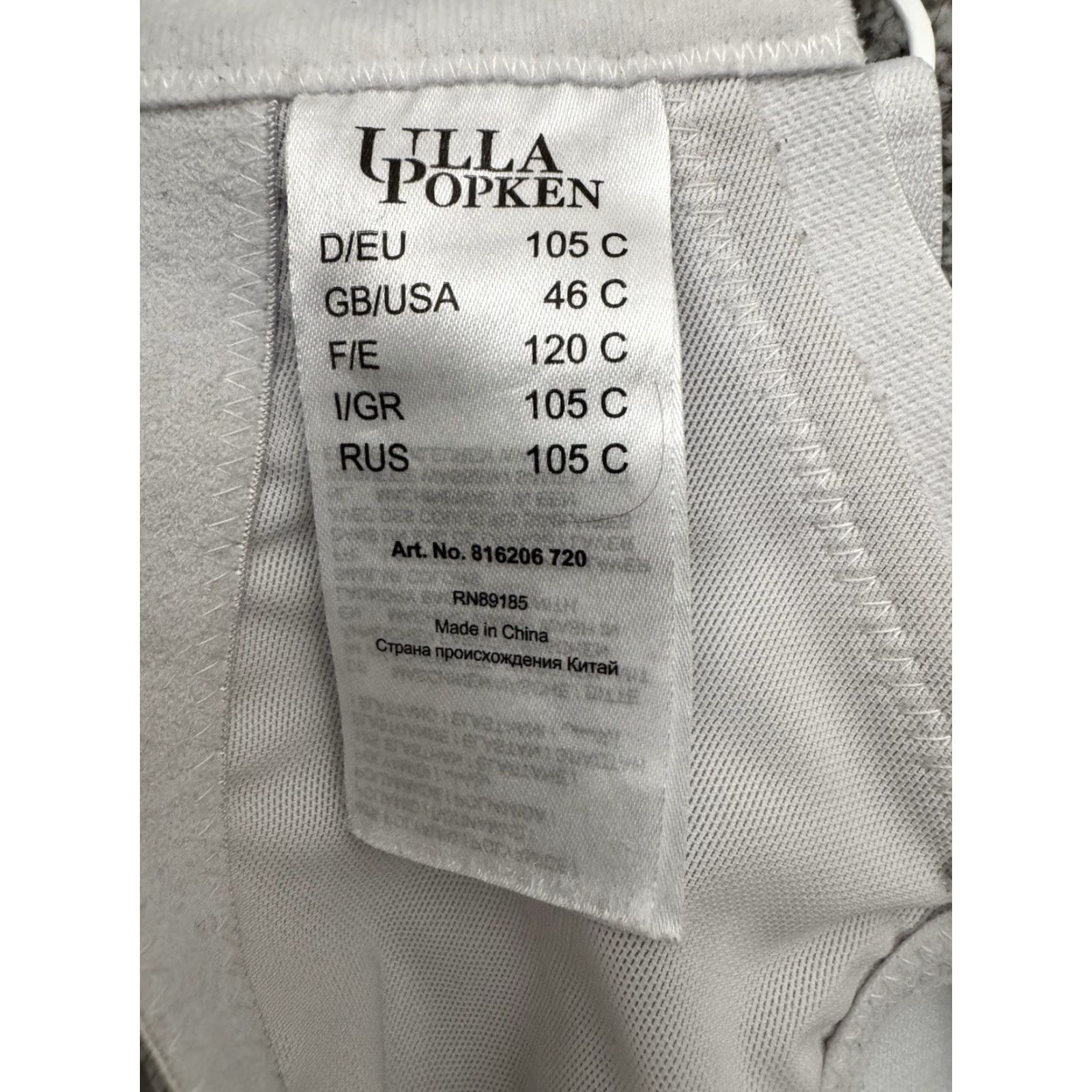 Vintage **Ulla Popken Bra Size 46C White Wireless Lingerie** User: **Ulla Popken Bra Size 46C White Wireless Lingerie** Size ONE SIZE - 4 Thumbnail