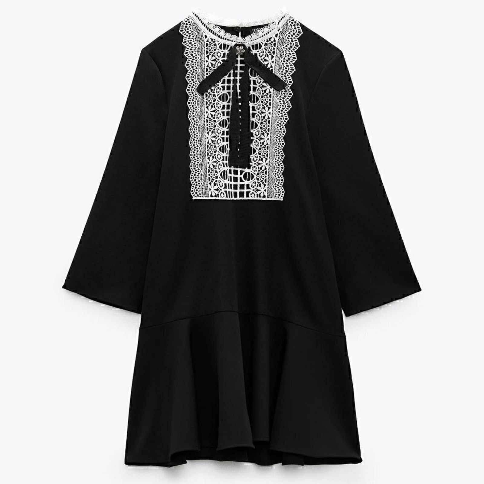 Zara ZARA Mini Dress with Ruffled Hem NWT (M) Size M / US 6-8 / IT 42-44 - 12 Thumbnail