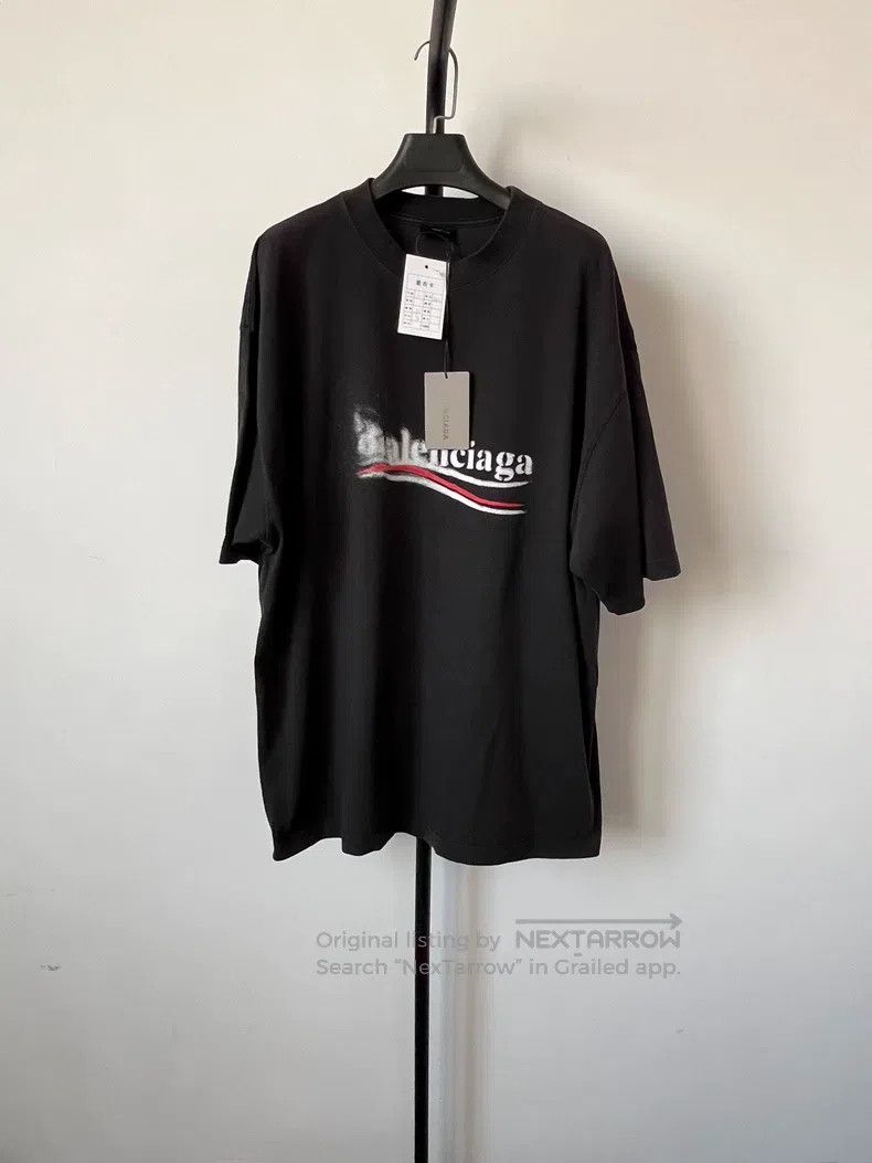 Balenciaga Balenciaga Letter print round neck short-sleeve T-shirt, r Size US L / EU 52-54 / 3 - 1 Thumbnail