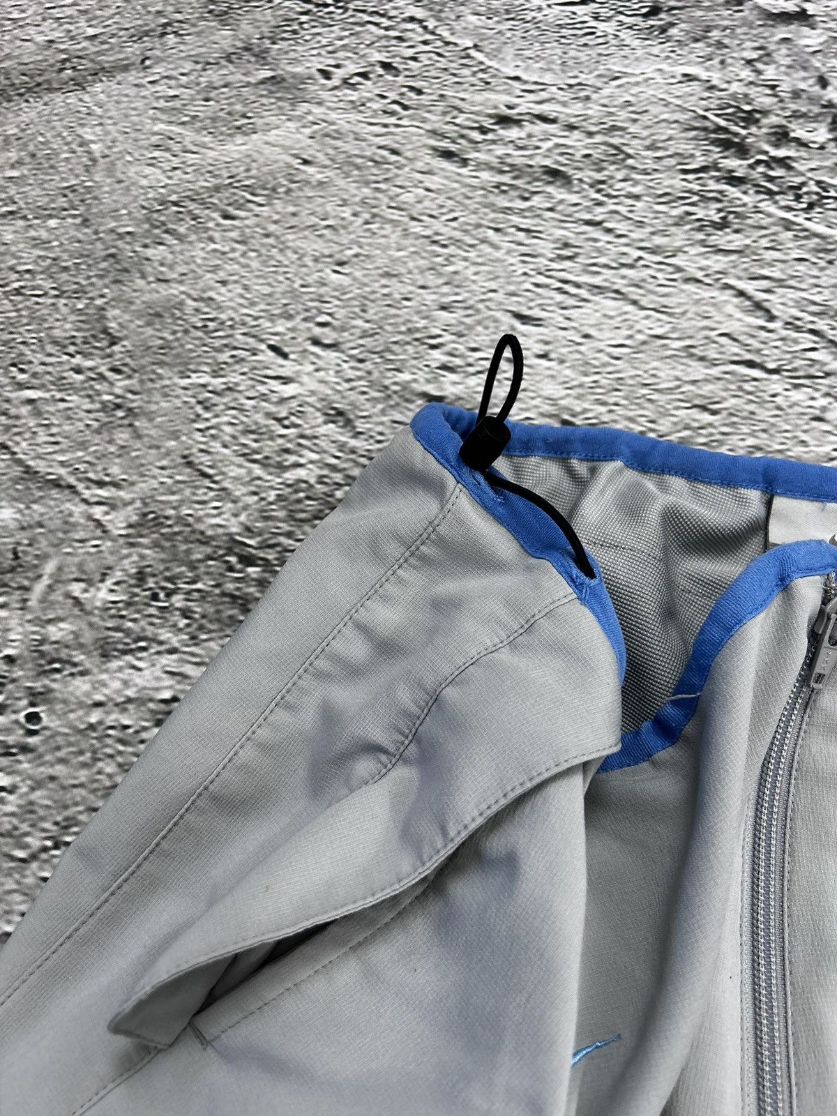 Nike × Vintage Nike vintage nylon track pants grey blue drill parachute y2k Size US 32 / EU 48 - 4 Thumbnail