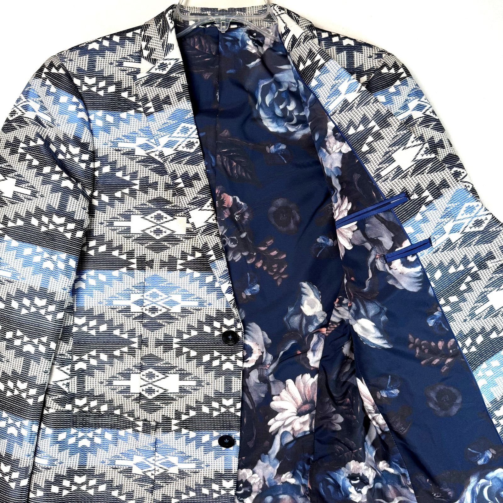 Other Paisley & Gray Slim Fit Aztec Print Blazer Jacket Men’s 36R Size US S / EU 44-46 / 1 - 2 Thumbnail