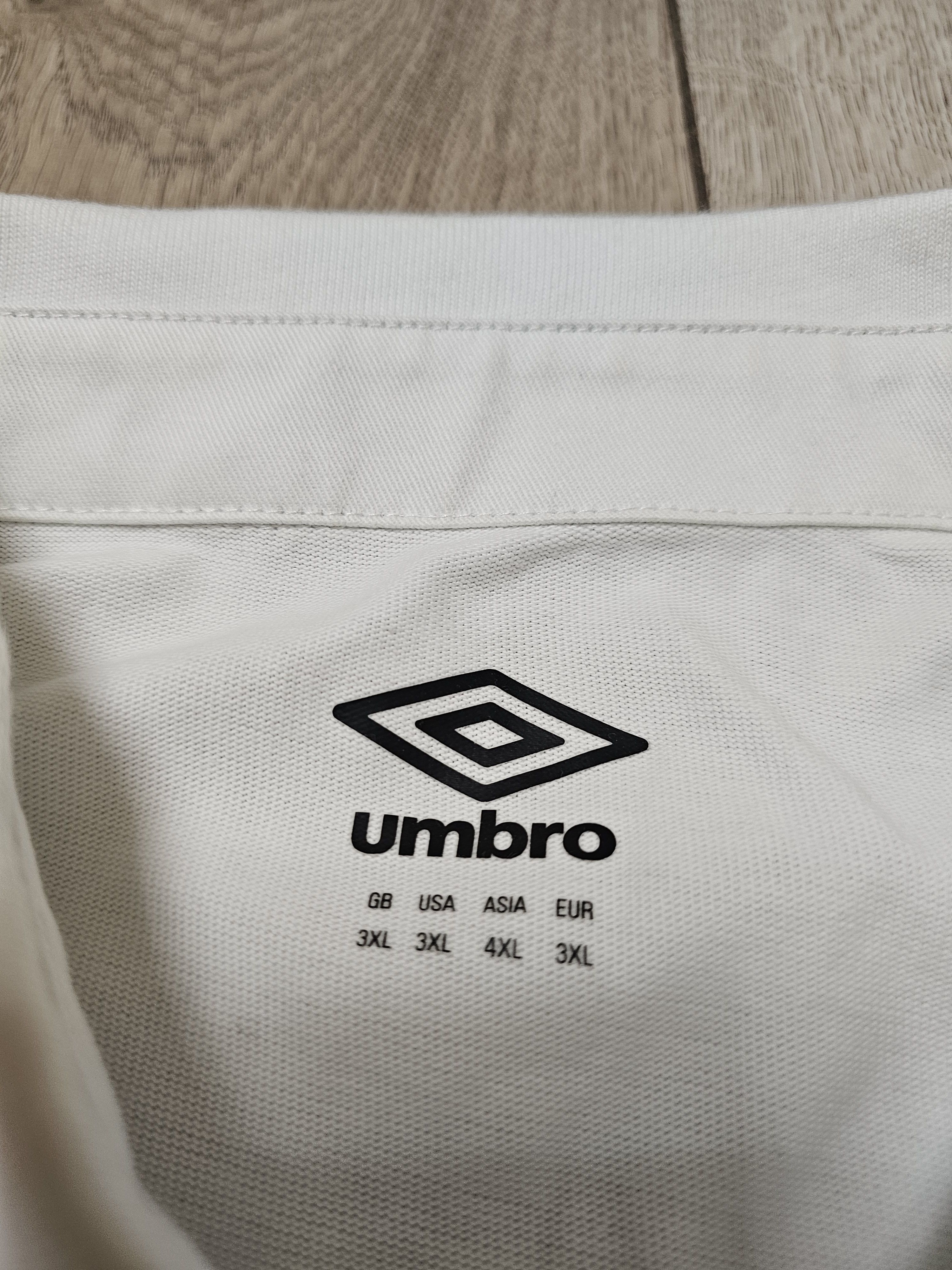 Umbro ENGLAND RUGBY SHIRT RUGBY JERSEY COTTON POLO 3XL Size US XXL / EU 58 / 5 - 7 Thumbnail