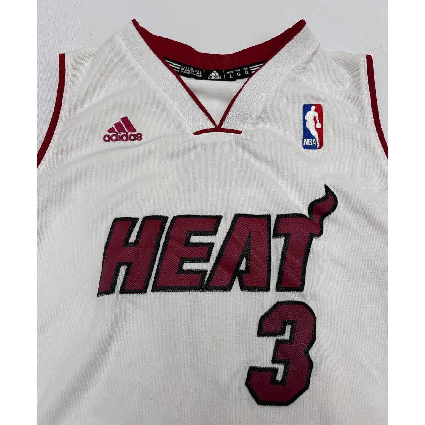 Adidas Vintage NBA Wade #3 MIAMI HEAT Jersey | Adidas Youth L 14/16 Size US S / EU 44-46 / 1 - 3 Thumbnail