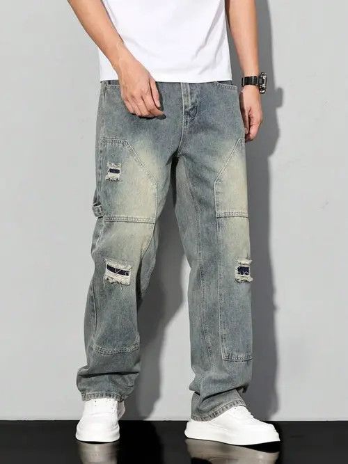 Japanese Brand Mayuzumi x Shia Casual Fit Cargo Distressed jeans Size US 32 / EU 48 - 4 Thumbnail