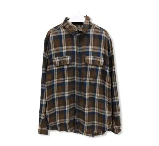 Vintage Faded Glory Plaid Tartan Flannel Shirt 👕