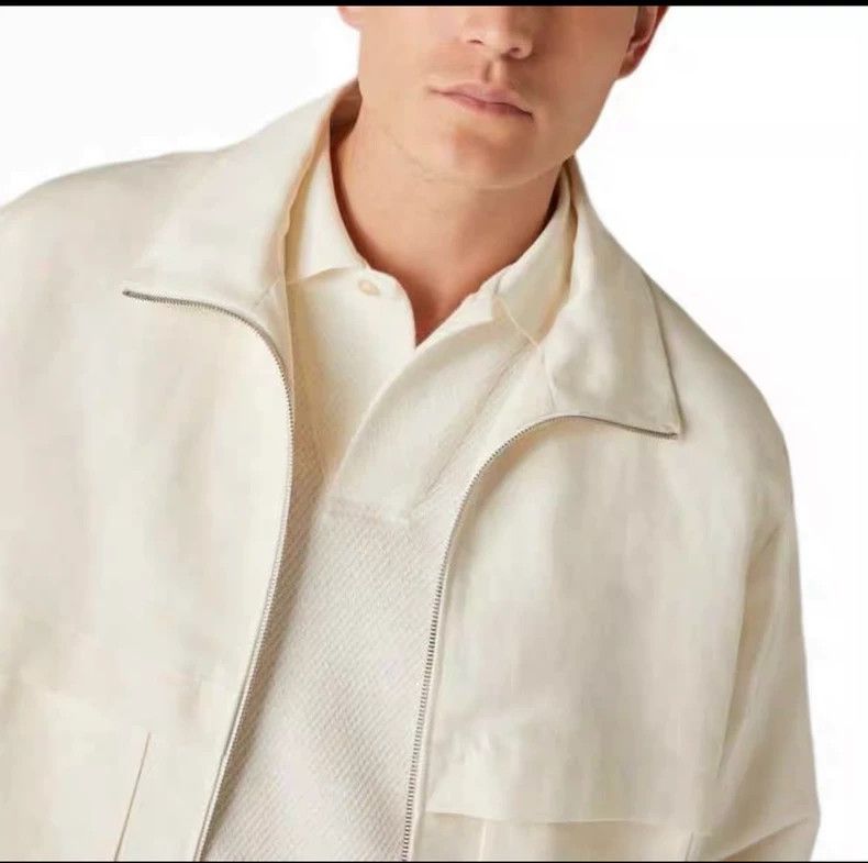Loro Piana LORO PIANA Solid color zipper stand collar long sleeve jac Size US S / EU 44-46 / 1 - 4 Thumbnail