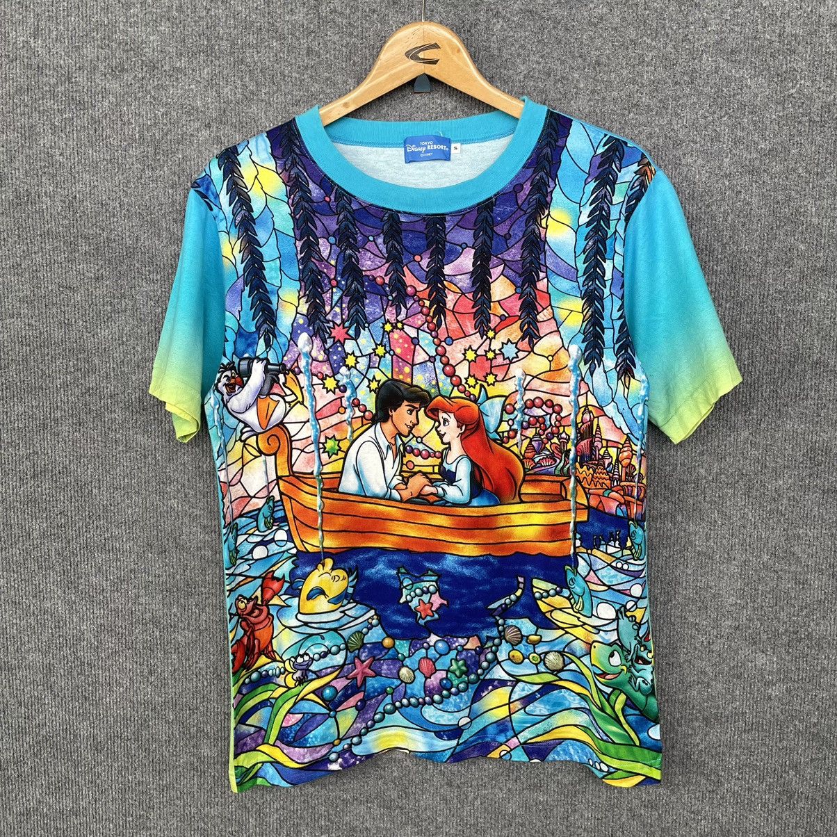 Disney × Vintage Vintage 2000s Disney Little Mermaid Movie AOP T Shirt Size US S / EU 44-46 / 1 - 1 Thumbnail