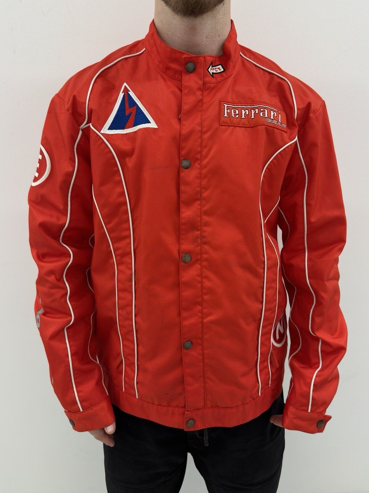 Ferrari VINTAGE 2000s Y2K FERRARI RACE DAY JACKET MENS F1 FORMULA 1 Size US L / EU 52-54 / 3 - 1 Thumbnail